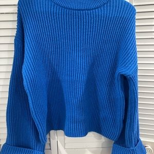 Mock Neck Ribbed Knit Drop Shoulder Sweater

Size Medium